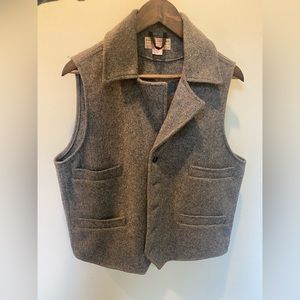 filson mackinaw wool western vest